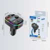 Bluetooth 5.3 Автомобильный FM-передатчик PD Type-C Dual USB Ambient Player MP3-зарядное устройство Type-C Беспроводной светильник Handsfree PD QC3.0