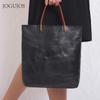 JOGUJOS женская кожаная сумка через плечо кожа растительного дубления женская сумочка большой вместимости для поездок на работу сумка-мессенджер через плечо