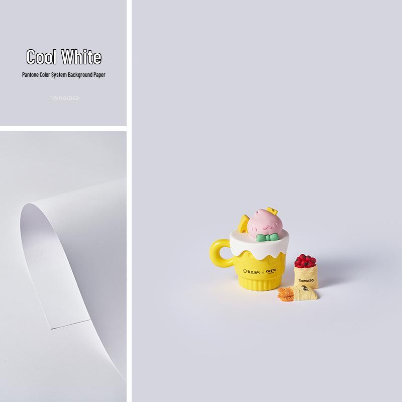 Фотофон из бумаги макаронных цветов - Белый, Синий, Красный, Серый, Зеленый, Розовый, Бежевый - Однотонная картонная основа