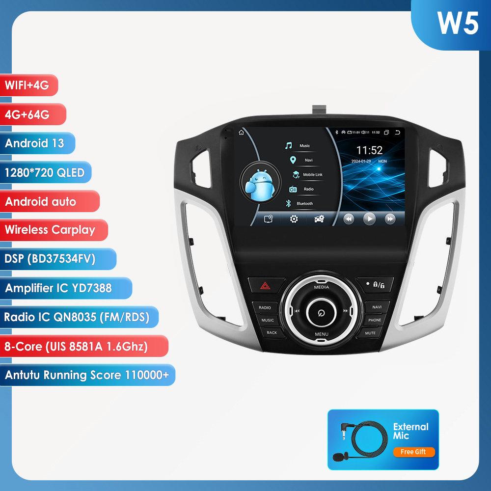 Hizpo 9-дюймовый интеллектуальный экран 2din Android автомобильный радиоприемник мультимедиа видеоплеер для Ford Focus 3 MK 3 2011 - 2019 GPS Carplay Auto Bluetooth SWC 4G WIFI