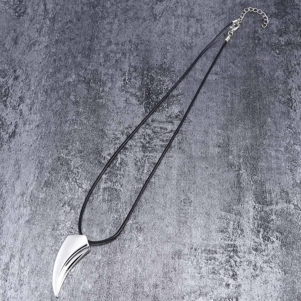 Lover's Brave Mens Zinc Zinc Alloy Pendant Men's Fashion Steel New Tooth Wolf Necklace Jewelry