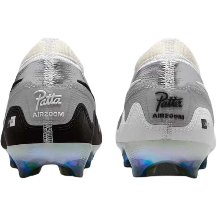 Nike X Patta Низкие Детские Футбольные Бутсы Серебристо-Черные Подростковые HQ1993-001