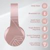 Casque Bluetooth - POWERLOCUS - P2 - Rose doré - Réduction de bruit - Son Hi-Fi - Étui inclus