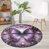 Роскошный Мечтательный Узор Бабочки Круглой Формы Напольные Коврики Кухонный Коридорный Ковер-Дорожка Спальня Гостиная Мягкий Ковер Нескользящий Ковер