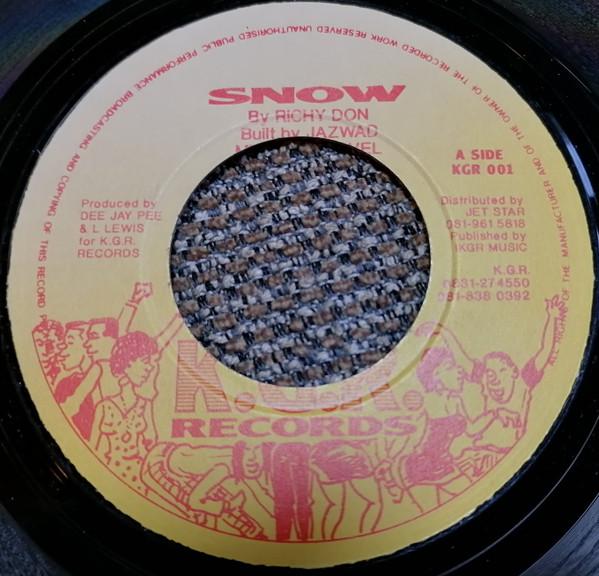 7-дюймовая пластинка RICHY DON Snow KGR001 K.G.R Records 1997 UK Регги Ска Даб Б/у