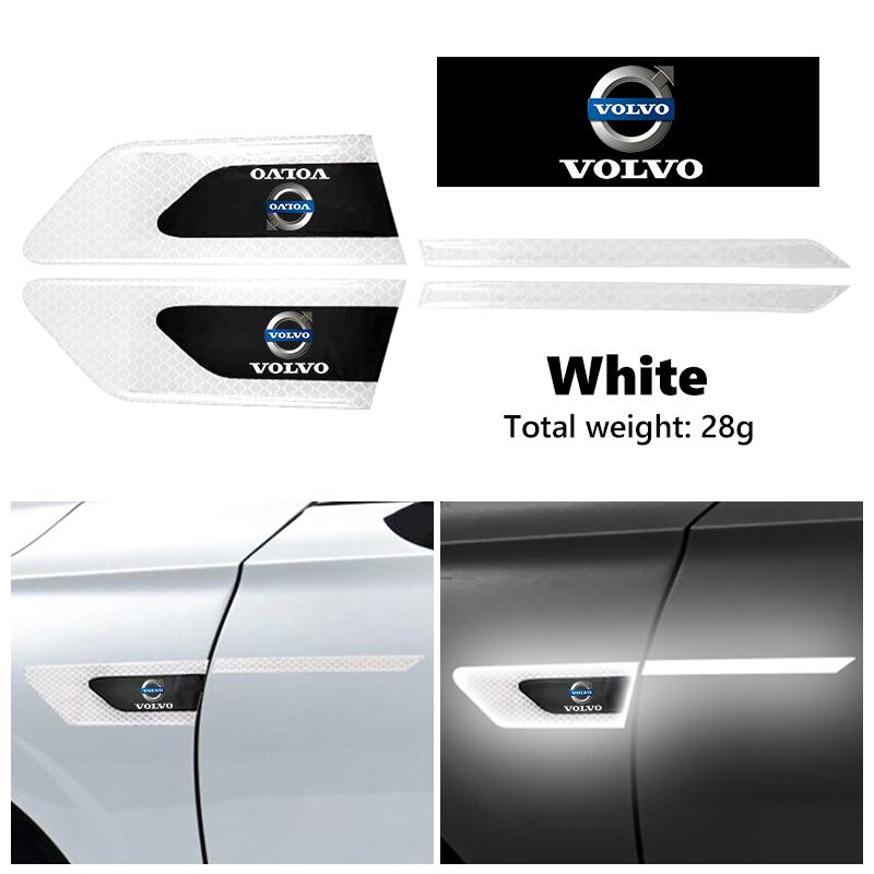 Для автомобиля Volvo Светоотражающие наклейки Автомобильные Предупреждение о столкновении Декор V40 V60 C30 C70 S60 S80 S90 XC40 XC60 XC70 XC90 T6