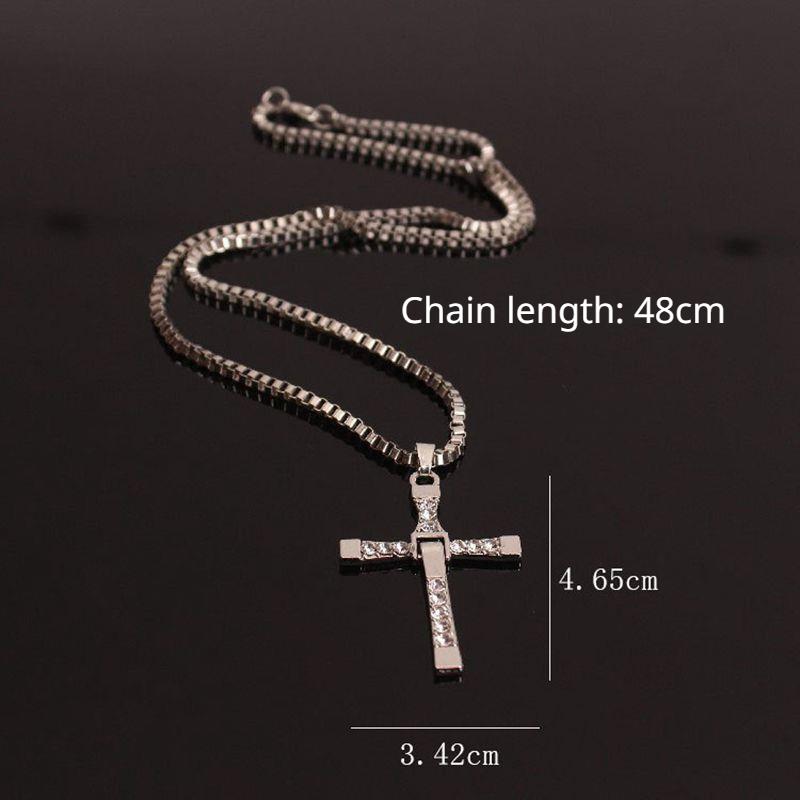 Fast and Furious 6 7 hard gas actor Dominic Toretto / cross necklace pendant,gift for your boyfriendGood product