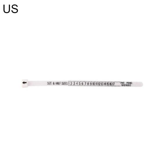 Стандартный размер кольца на палец в Великобритании/США, измерительная лента ручной работы, линейка, измерительный инструмент