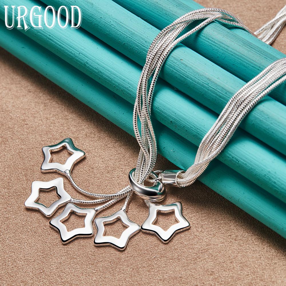 Ожерелье с подвеской в ​​форме змеи из стерлингового серебра 925 пробы, модные ювелирные изделия