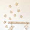 10 Pcs Star Wall Decoration Wooden Boho Star Wall Decor Nursery Wall Star Decoration for Baby Room Kids Bedroom
