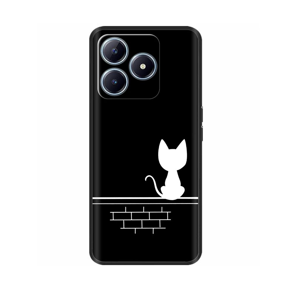 Чехол для Realme C61 Чехол для RealmeC63 2024 Роскошный Силиконовый Модный ТПУ Мягкая Задняя Крышка Для Oppo Realme C63 Чехлы Funda Оболочки RealmeC61