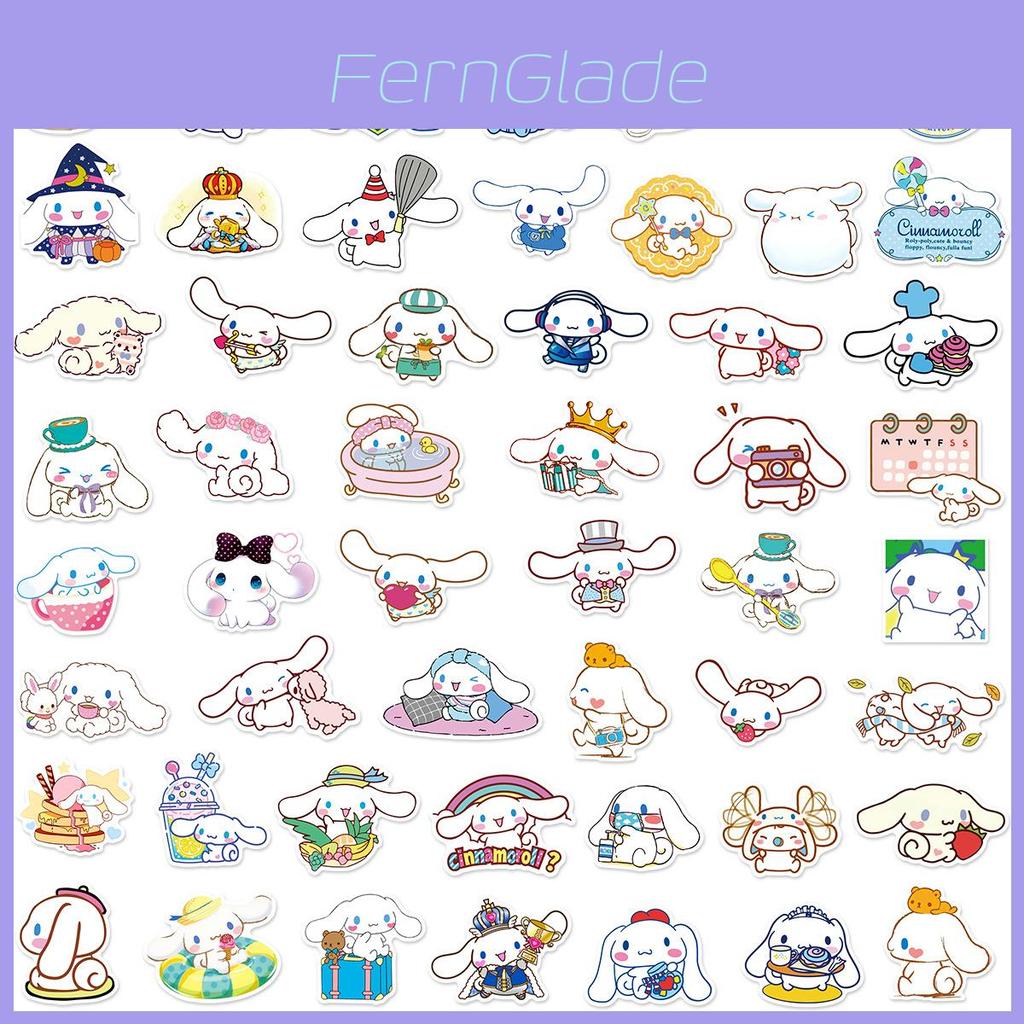 50pcs Cinnamoroll Stickers Waterproof Reusable Decor Laptop Graffiti Diy Gift
