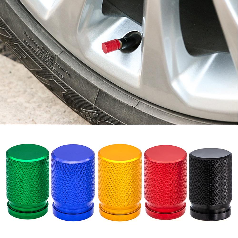 4Pcs Premium Tire Valve Stem Caps with O Rubber Seal, Universal Dustproof Car Air Stem Covers for Cars Bikes & All Vehicles