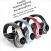 VJ033 5.0 LED Color Head Mounted Sports Headphones, Equipped with 6-hour Foldable Lightweight High Fidelity Stereo Playback Headphones for Telephones