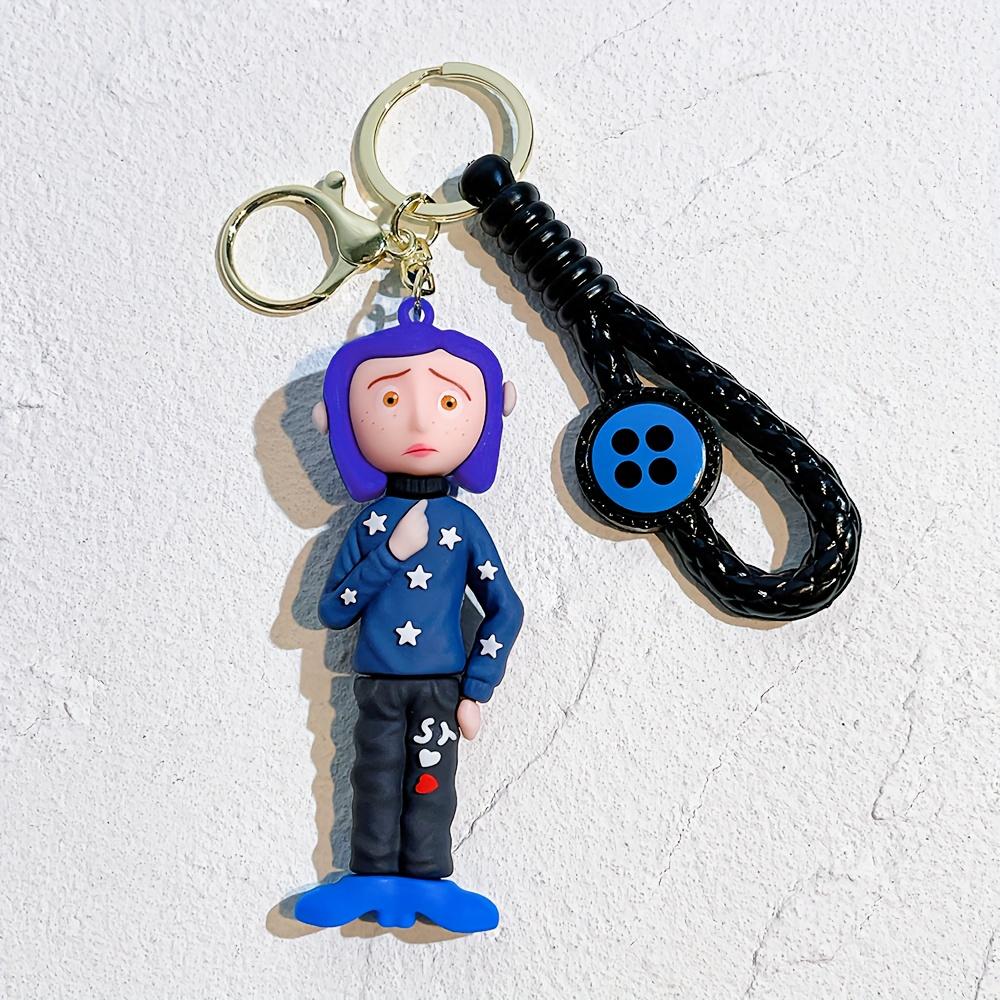 Креативный мультяшный брелок Коралина Фигурка Коралины из фильма Модель куклы Милая кукла ПВХ Брелок-подвеска Подарок для детей
