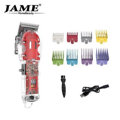 Аккумуляторная прозрачная машинка для стрижки волос Jiamei, домашний электрический комплект для бритья