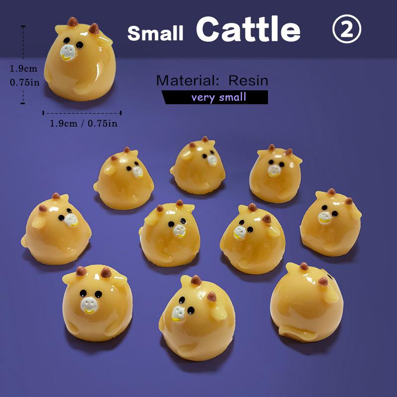 10Pcs Easter Rabbit Horse Dinosaurs Capybara Duck Fox Pig Cat Turtle Frog Figurine Miniature Fairy Garden Decoration Accessories