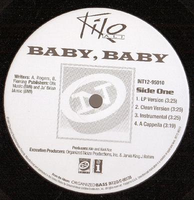 12-дюймовая пластинка KILO ALI - Baby, Baby INT1295010 Interscope Reco 1997 US Рэп и хип-хоп/R&B Б/у
