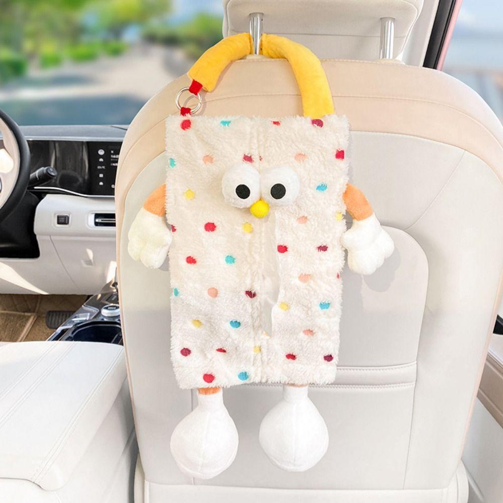 Cartoon Paper Storage Case Creative Car Trash Can Gift Vehicle Trash Bin  Car Supplies