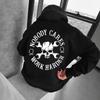 Качественная однотонная толстовка с принтом черепа