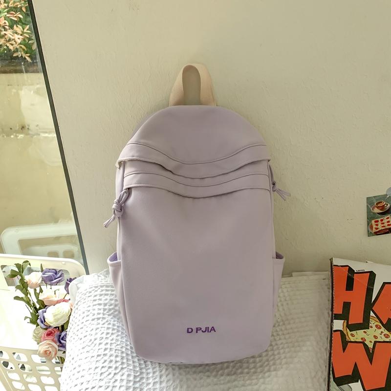 Женский рюкзак Студенческий однотонный школьный рюкзак