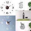 Wall Clock 3D DIY Wall Clock Mirror Sticker Big Watch Sticker Home Decor Unique Gift