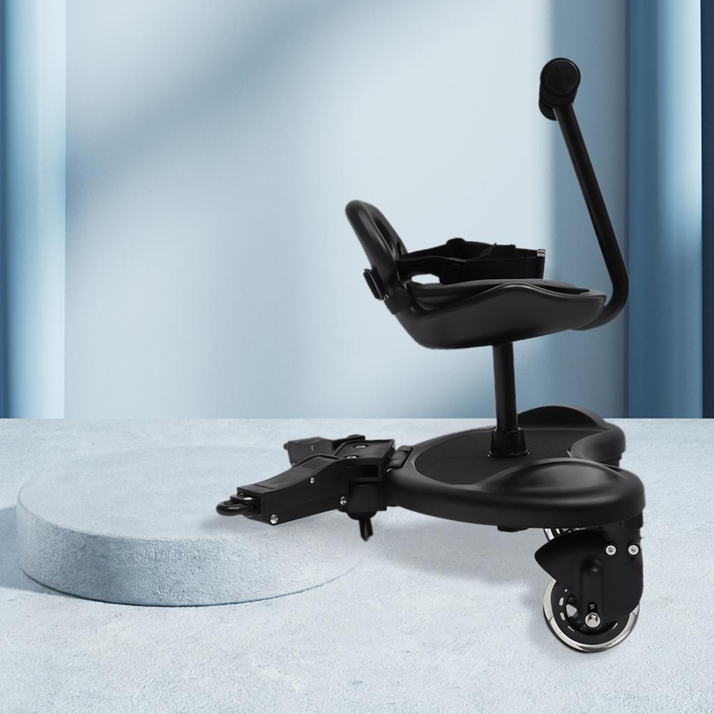 Универсальная подножка для коляски 2-в-1, Насадка для коляски «Сидеть и стоять», Подходит для большинства брендов колясок, Дети до 55 фунтов