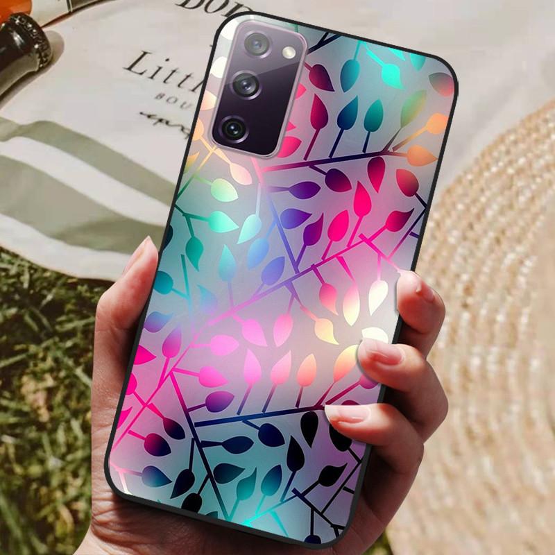 For Samsung Galaxy S20 FE S20FE Case Fashion Silicone Cover For Samsung S20 Fan Edition S20 Lite S 20 FE Phone Case Black Bumper