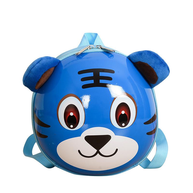 Childrens Tiger Cartoon Backpack With Breathable Nylon For Kids Gift Schoolbag