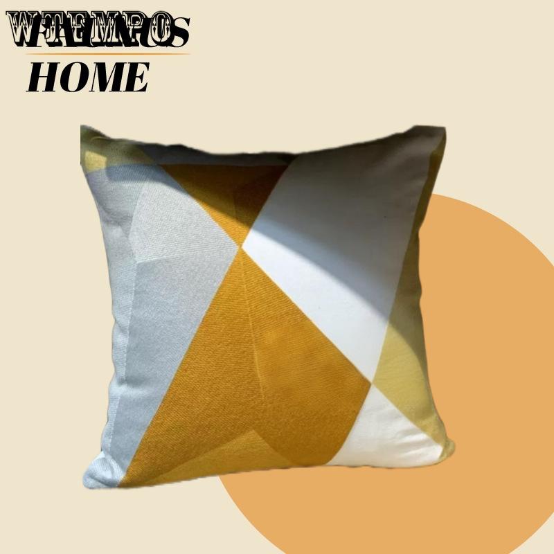 WTEMPO Зеленый лист Подсолнух Гостиная Диван Вышивка Подушка Наволочка