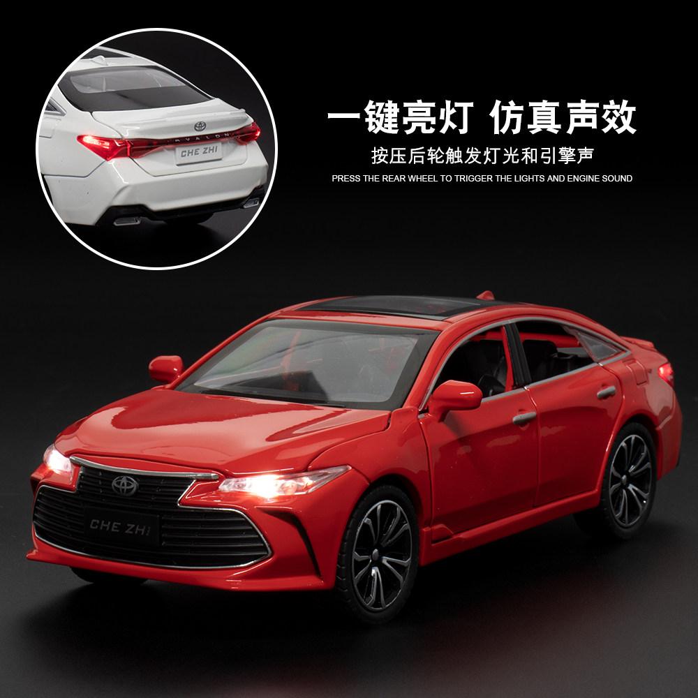 1:24 Toyota Avalon Alloy Racing Car Model Diecast Sports Car Model Simulation Sound And Light Toys Gift Decorative Ornaments Toy