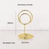 Gold Double-Ring Peacock Memo Clip - Cartoon Business Card Holder & Table Place Card Holder (Customizable)