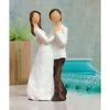 Romantic Couple Statue | Beautiful Resin Home Decor (Pack of 1, White and Brown Color)