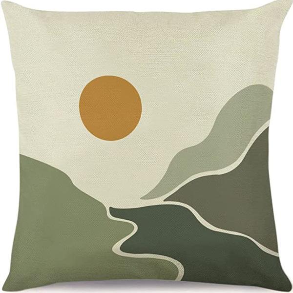 Абстрактная наволочка цвета Моранди, Минималистичная декоративная наволочка, Абстрактная эстетика, Подушка для дивана, Чехол для подушки