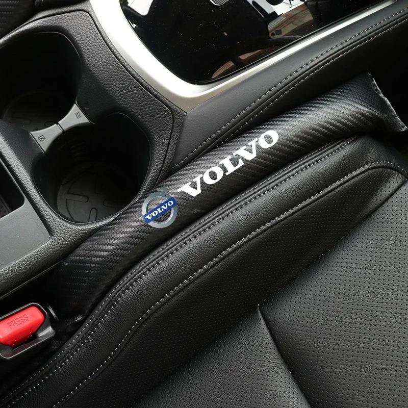 2Pcs Car Seat Gap Filler Strip Soft Pads Leather Car Styling Spacer For Volvo Xc60 Xc90 V40 V60 S60 V50 V90 S80 C40 XC40 V70 C30