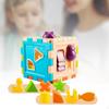 Игрушки для сортировки по цвету, цветные кубики и фигуры, набор фигур для дошкольников Монтессори