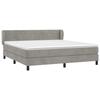 Maison Exclusive - Sommier à lattes de lit et matelas Gris clair 160x200cm Velours