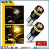 4 CANBUS 194 2825 Interior Marker Parking LED Light Bulb AMBER For Mercedes E