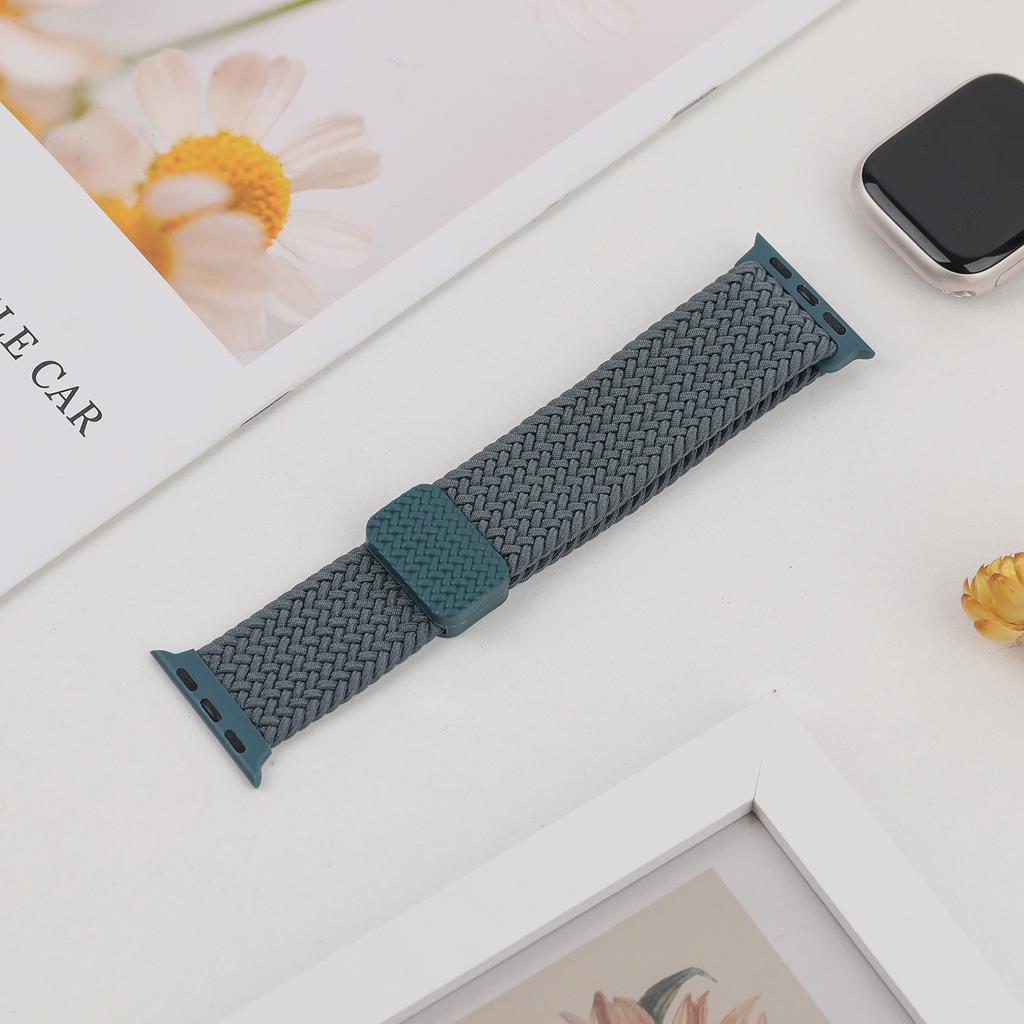 Ремешки Для Apple Watch Браслет 40мм 44мм 45мм 41мм 42 46мм 49мм Магнитный Плетеный Браслет ремешок iWatch Серия 10 se 7 8 9 Ultra 2