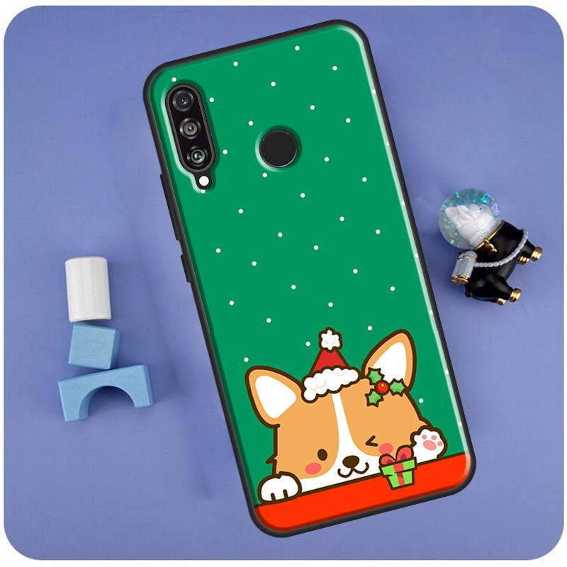 Cute Cartoon Corgi For Huawei Nova Y70 Y91 Y90 Y60 Y61 Y72 Y73 3i 7i 8i 11i 12i 9 10 SE P20 P30 P40 Lite Case
