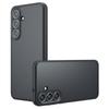 For Samsung Galaxy S25 FE Case Skin-Touch TPU + PC Matte Phone Back Cover, Transparent Black