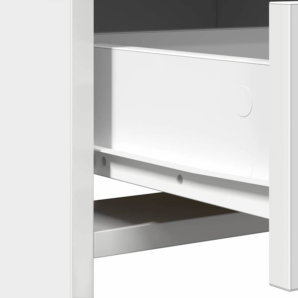 Makeup Table with Shelf White 78.5 x 41 x 135 cm Engineered Wood
