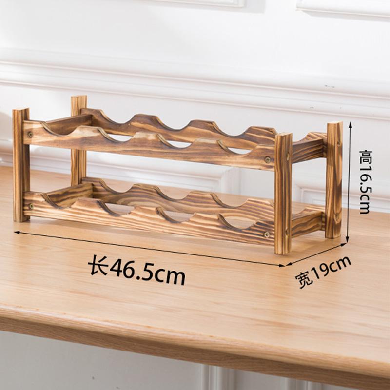 2/3 яруса деревянная винная стойка, собранная стойка-органайзер для кухонной кладовой на столешнице, полка для хранения вина, барные принадлежности