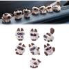 Car Cute Cat Decor Rearview Mirror Ornaments Decorations Dashboard Truck Interior Ornament Decorate Funny Pussy Figure EV Decorative Gifts RV Decors
