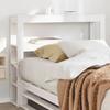 VidaXL Headboard with Shelves White 90 Cm Solid Pine Wood, Wooden Headboard, Headboard with Storage, Headboard 850897
