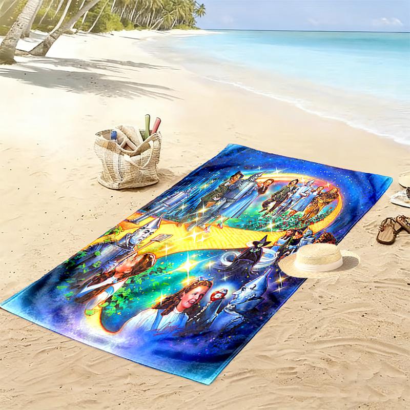 Magic Adventure Oz beach towel beach Portable for travel Absorbent bath towel quick-drying swim towel seaside Outdoor picnic beach mat Fashion