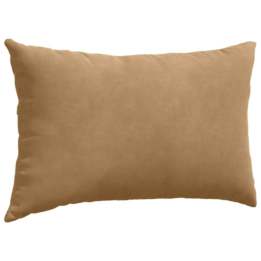 Sofa Cushions 2 Pieces Brown 50 x 30 cm Cord Fabric