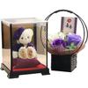 Petit Lou Longevity Bear 12cm Small with Fragrance Soap 77th (Case Flower) (1, Birthday)