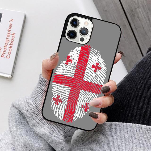 Чехол для телефона с флагом Грузии для iPhone 17 Air 16 15 14 13 12 11 Pro Max Plus Max Cover Shell coque
