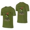 Reversible Tee Featuring Frog Funny Weirdcore Literary Meme Off To Cause A Kerfuffle American Retro Style Versatile Apparel